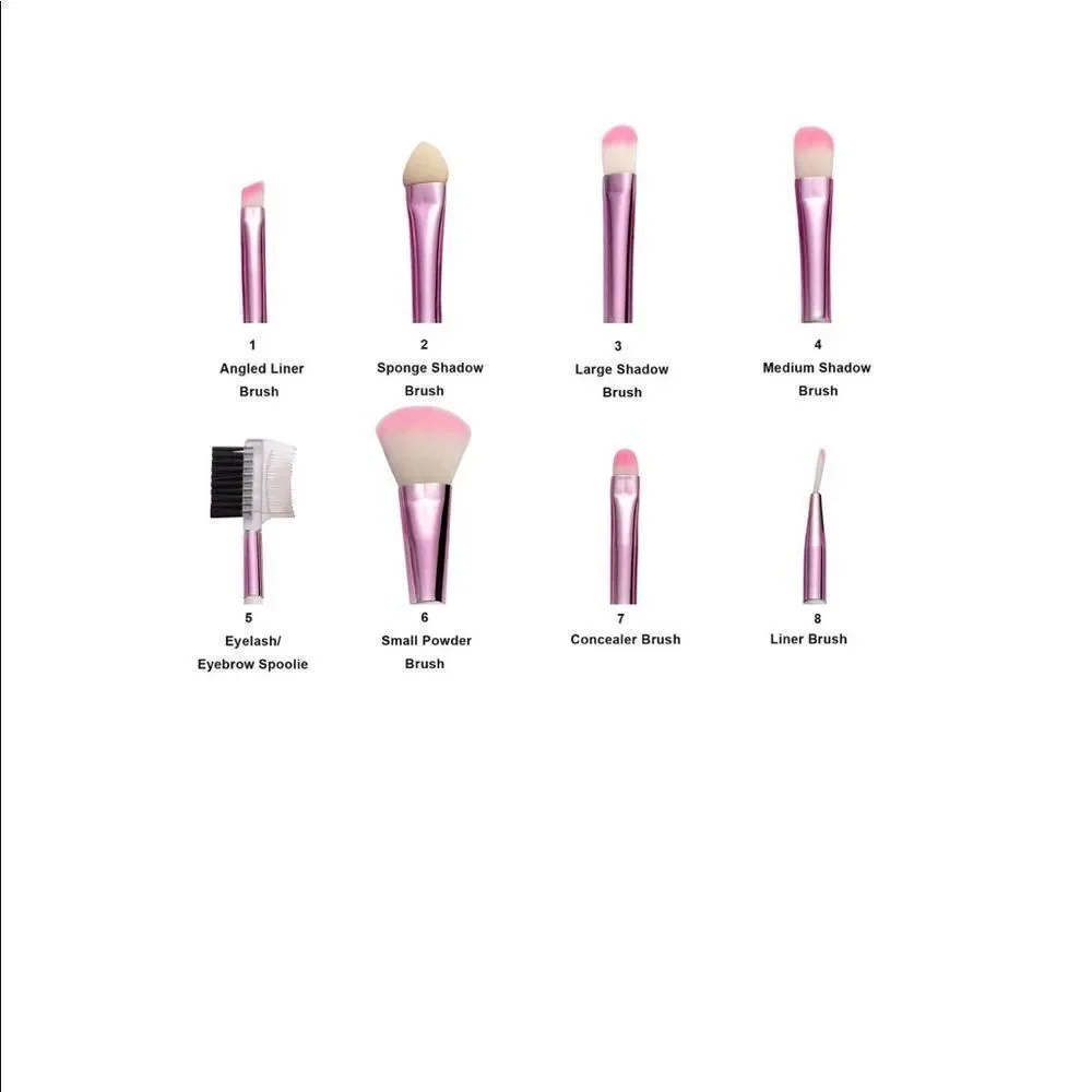 Zodaca Makeup Brushes Set, Powder, 8pcs